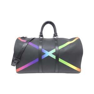 Louis Vuitton Taiga Rainbow Keepall Bandouliere 50cm Boston Bag M30345